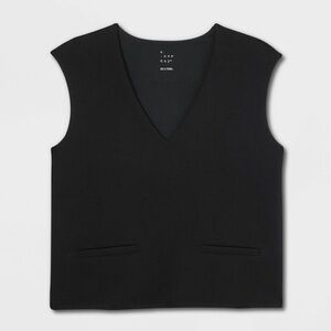 A New Day Black V-Neck vest Top